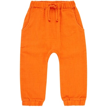 Leichte Musselin Hose orange