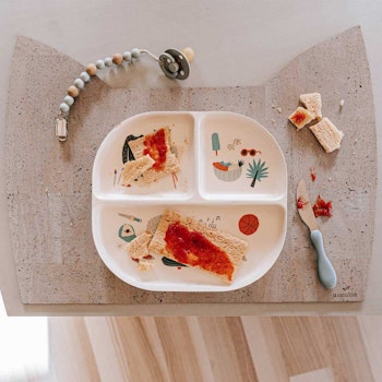 Kinder Tischset aus Kork, Katze beton (52 x 36 cm)