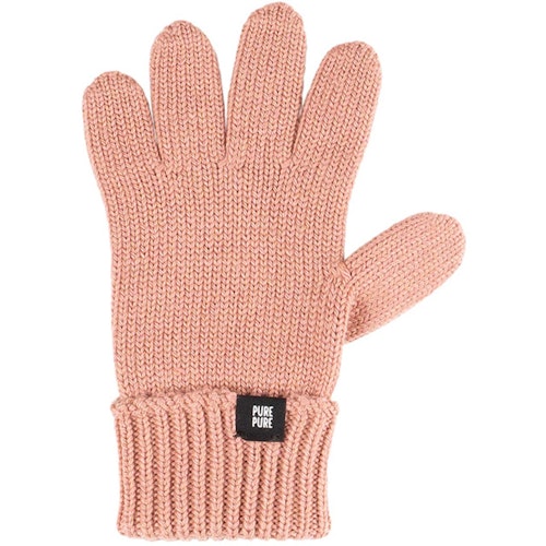 Fingerhandschuhe Umschlagbund Wolle Seide