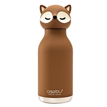 Bestie Bottle Edelstahltrinkflasche mit Trinkhalm Fuchs 460 ml