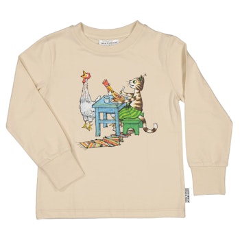 Beiger Pullover Pettersson und Findus