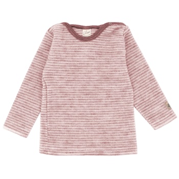 Pullover Wollplüsch mauve-natur