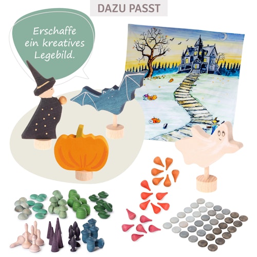 Spieltuch Bio-Baumwolle Halloween 100 x 100 cm