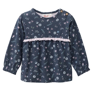 Langarmshirt Gänseblümchen indigoblau