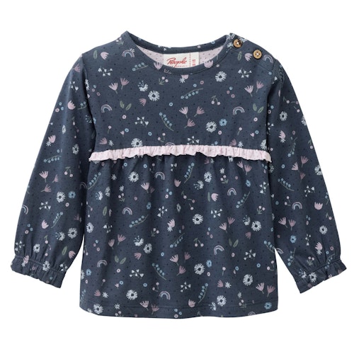 Edles Langarmshirt Herbstblüten