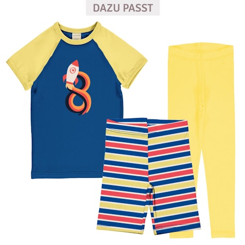 Raglanshirt kurzarm 1 Jahr Pinguin