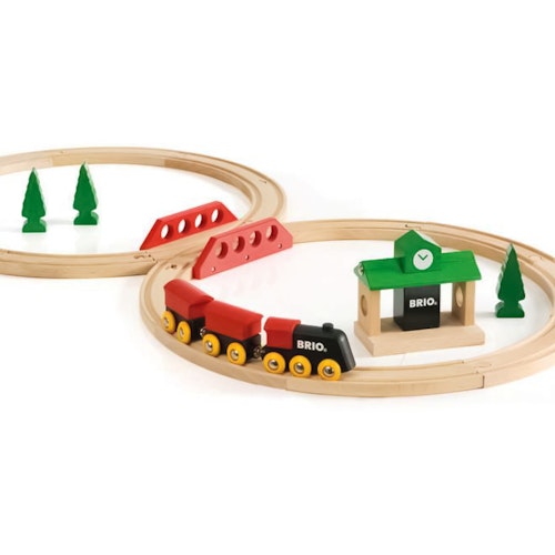 Holzeisenbahn Starterset Bahn Acht 22 Teile