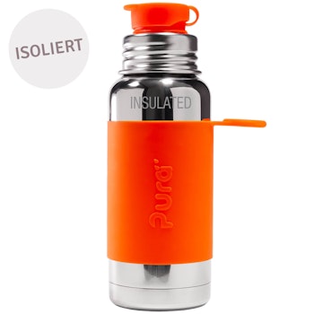 Isolierte Trinkflasche Sportverschluss orange 475ml