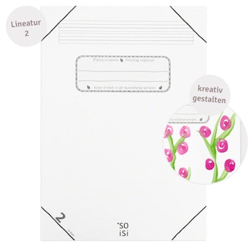Schulheft Lineatur 2 mit Kontrastlineatur DIN A4 Klasse 2