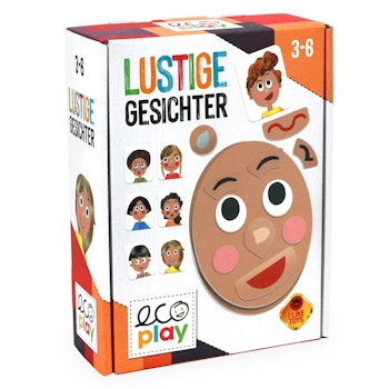 Legespiel "Lustige Gesichter" 3-6 Jahre