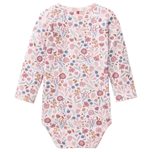 Langarm Wickelbody Herbstblüten