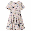 Vorschaubild Kurzarm Flatterkleid geblümt