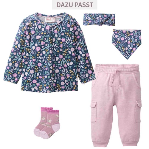 Süßes Langarmshirt Frühlingsprint