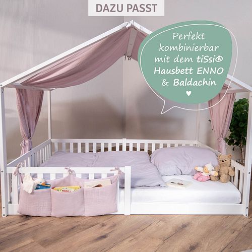 Musselin Bett-Organizer für Hausbett & Gitterbett