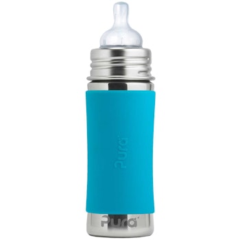 Pura kiki Babyflasche mitwachsend ab 3 Monate aqua-blau