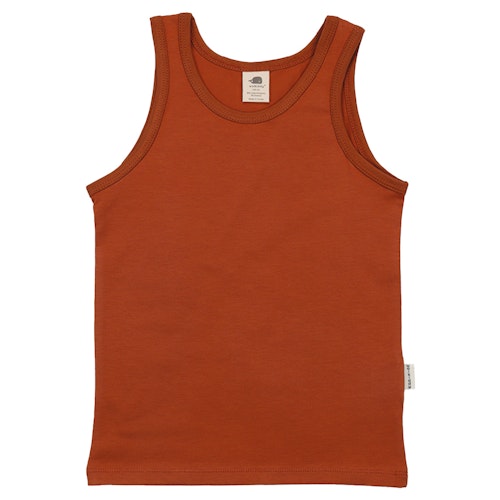 Baumwoll Unterhemden im Doppelpack braun Dinos