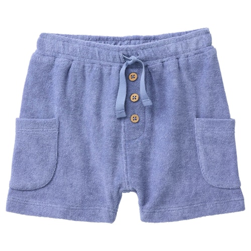 Hochwertige Bermuda Sweat Shorts blau gestreift