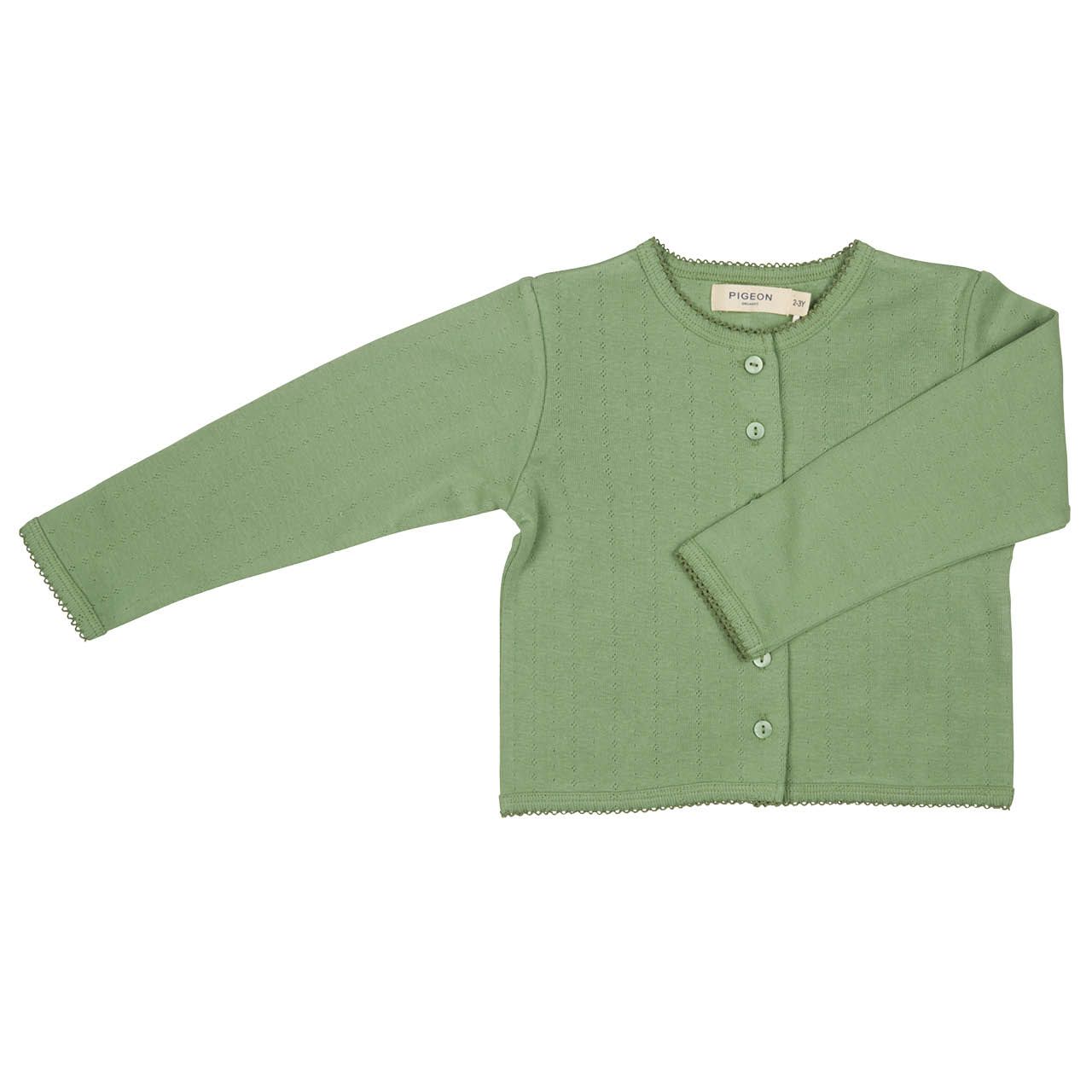 Jacke Pigeon Organics langarm Strick Uni