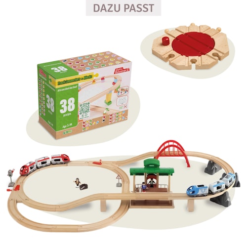 Mechanische Drehscheibe mit Drehknopf 14,4x14,4 cm