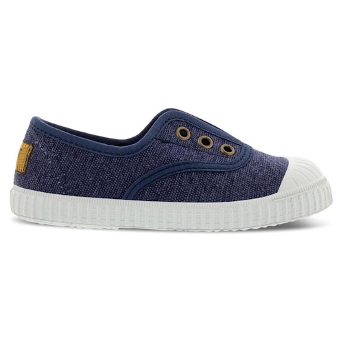 Blaue Canvas Sneaker mit Naturkautschuk-SohlennnParentName: Canvas Sneaker mit Naturkautschuk-Sohlen