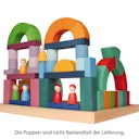 Vorschaubild Großer Romanischer Baukasten 62 Teile im Holzrahmen (44,5x44,5 cm)