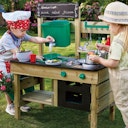 Vorschaubild Matschküche Spielküche mit viel Zubehör