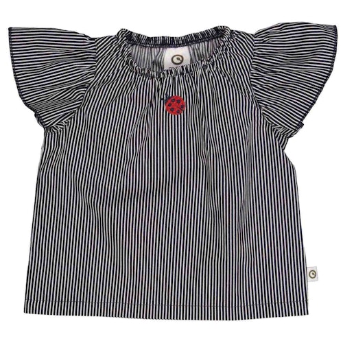 Leichte Popelin Kurzarm Bluse