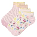 Vorschaubild Doppelpack Sneakersocken Blumen rosa