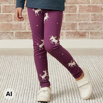 Leggings Einhorn bordeaux