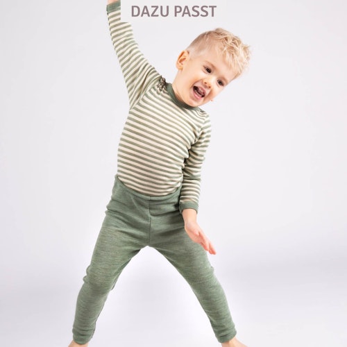 100% Wolle Baby Leggings uni