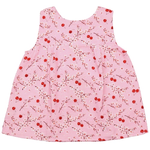 Musselin Bluse kurzarm Blumen