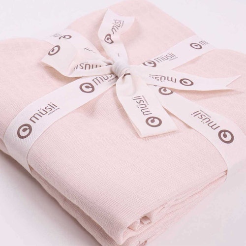 Großes Mulltuch 2er-Pack rose 120 x 120cm