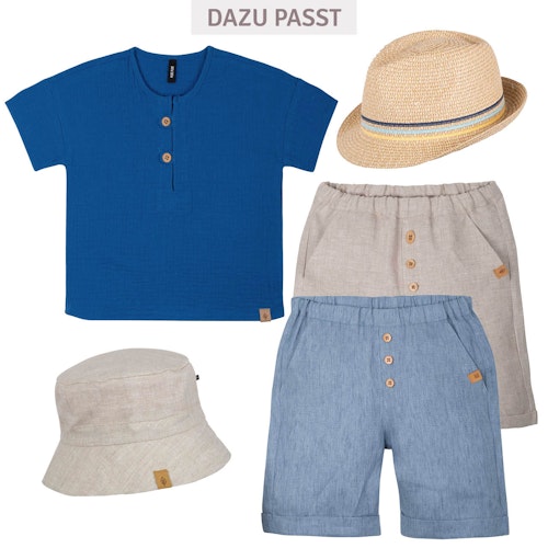 Musselin Shirt kurzarm Fahrzeuge