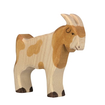 Holzfigur Ziegenbock - auf dem Bauernhof