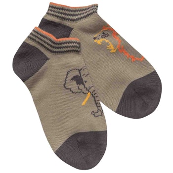 Sneakersocken Elefant khaki