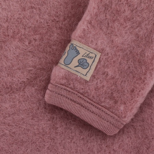 Babystrampler Wollplüsch mit Fuß