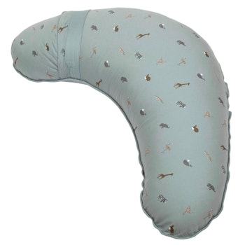 Kleines Stillkissen rauchblau Tierprint