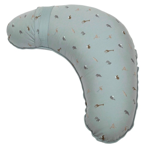 Kleines Stillkissen rauchblau Tierprint
