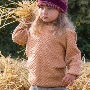 Pullover Zick-Zack Strickmuster rosa