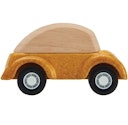 Vorschaubild Spielzeug Auto aus Holz ab 3 Jahren gelb - 6 cm lang