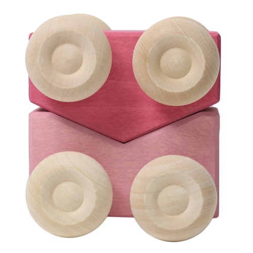 Stapelauto rosa 2 Teile