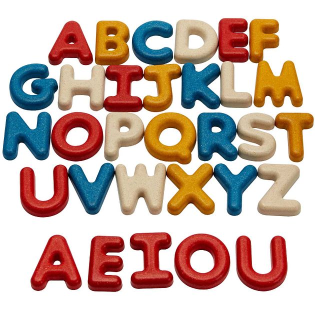 Plantoys Holzbuchstaben – große Buchstaben lernen kaufen