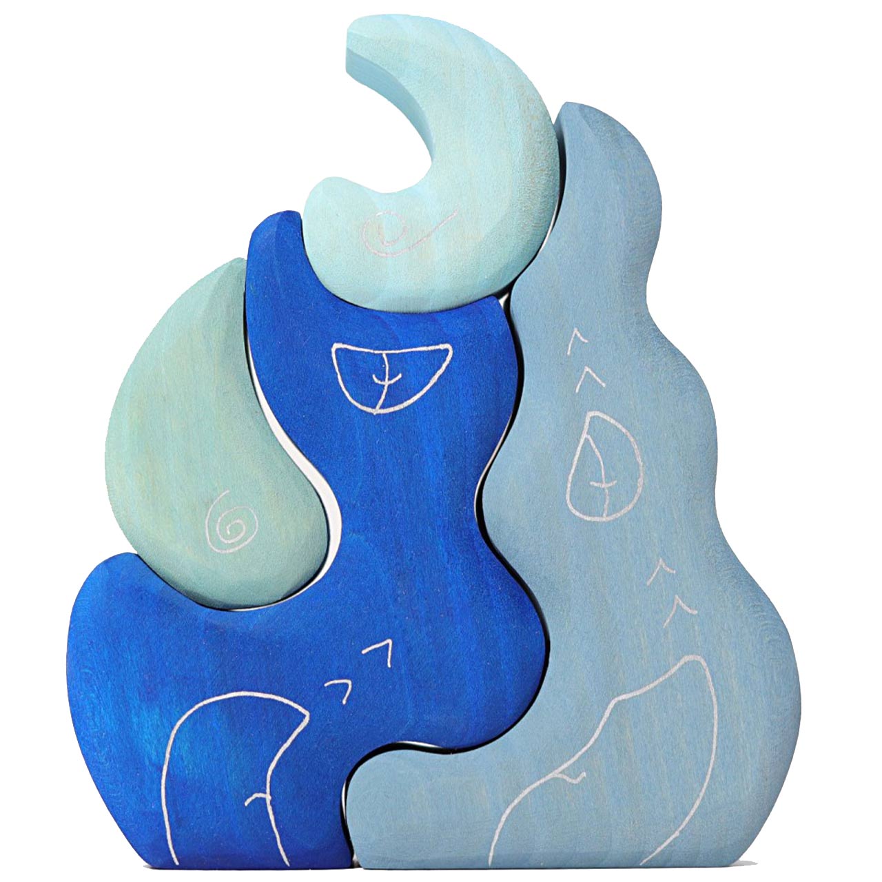 Casa Luna Holz Häuschen 4-teilig