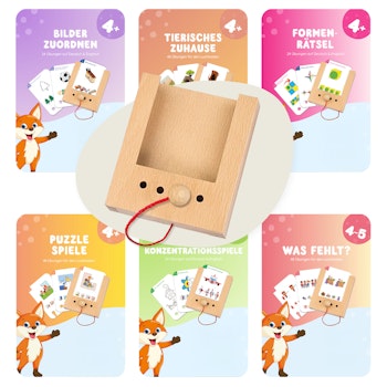 Lochkasten Starterset ab 4 Jahren mit 6 Kartensätzen