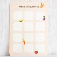 Einkaufsliste Geschwisterkarte ohne Symbole