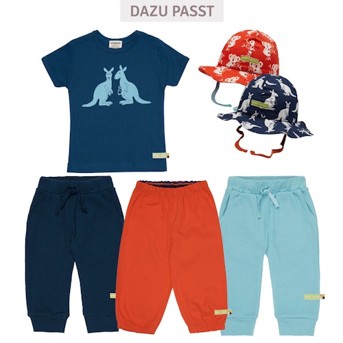 Weiches T-Shirt Rippe Känguru