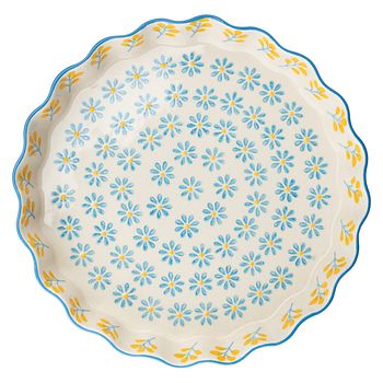 Quicheform FLORAL 22 cm zum Backen und Servieren