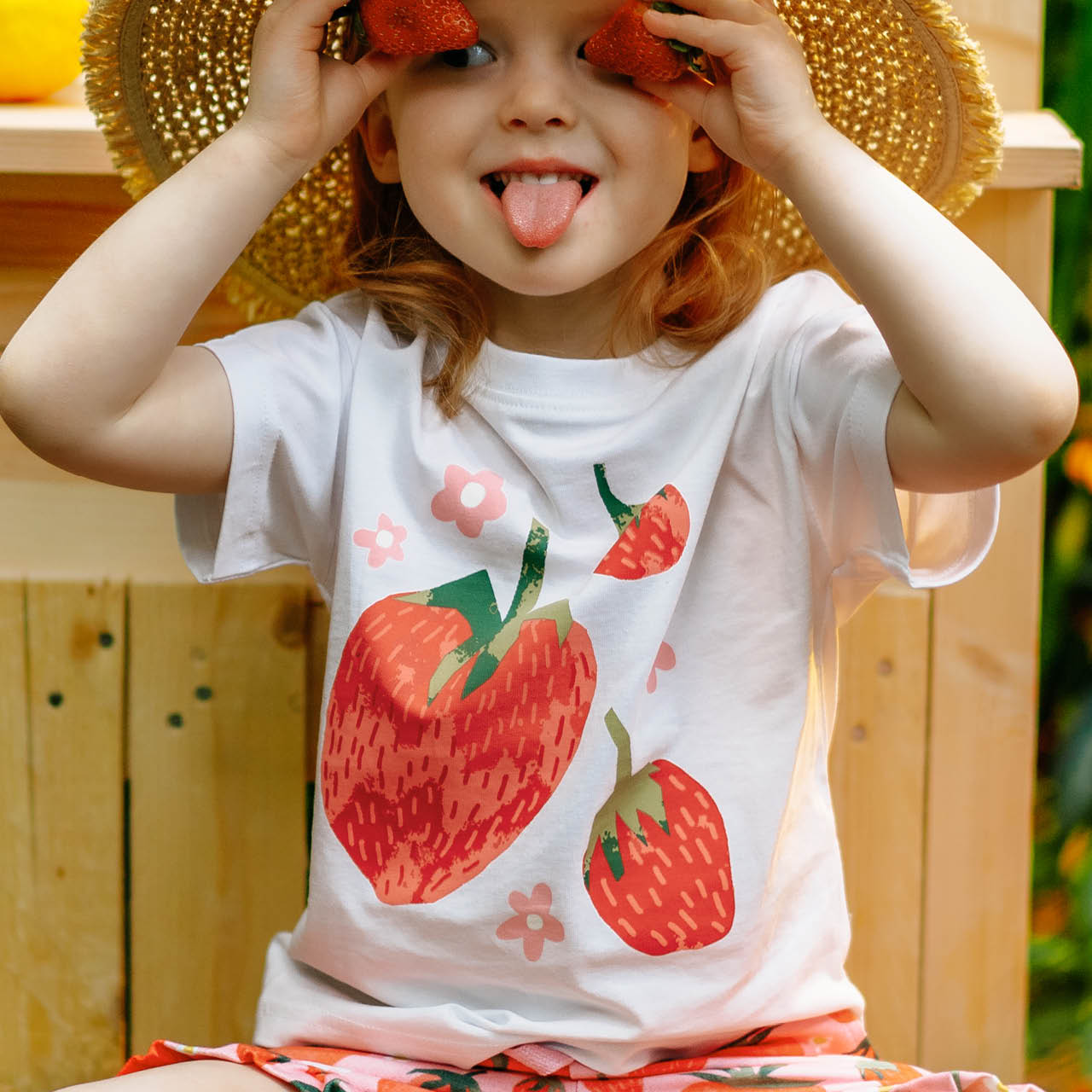 Erdbeer Shirt kurzarm