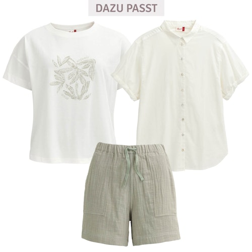 Luftige Damen Musselin Shorts