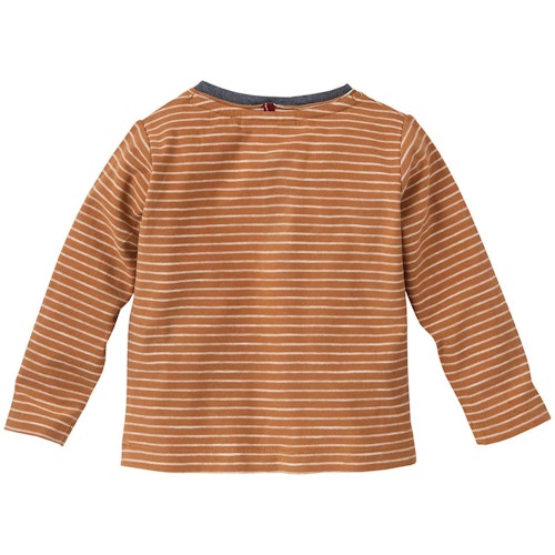 Henley Langarmshirt Ringel